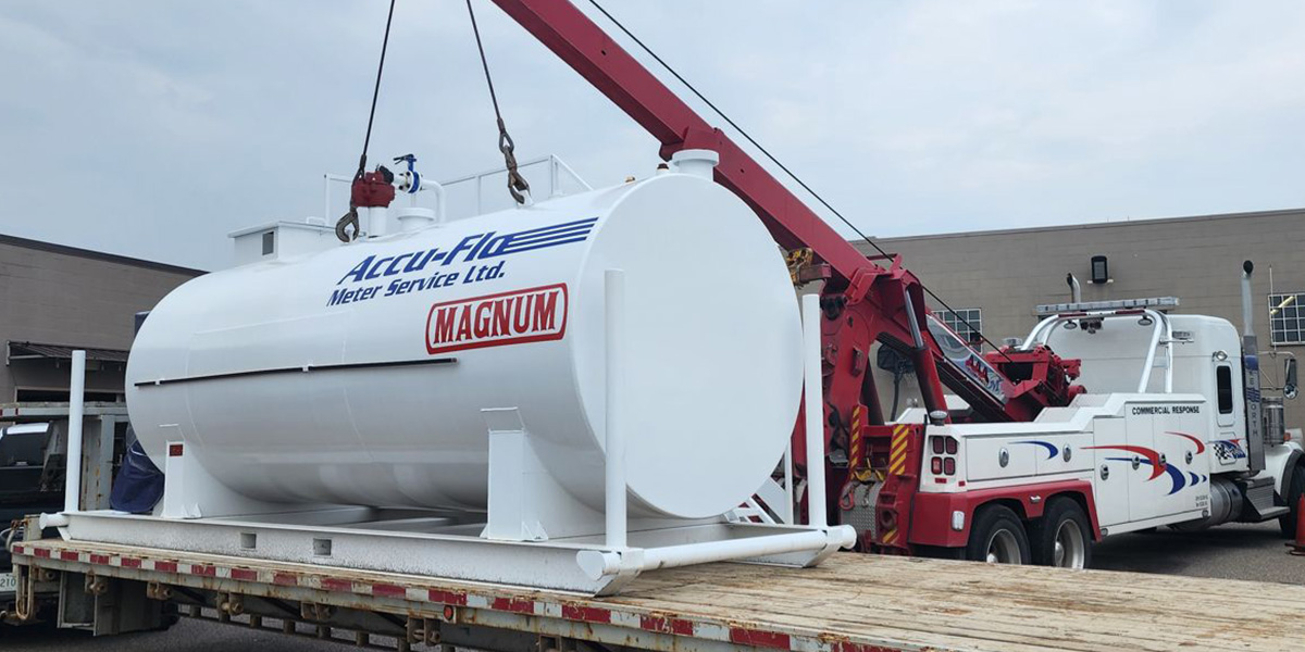 MAccu-Flo 10,000L skid tank is available for immediate sale